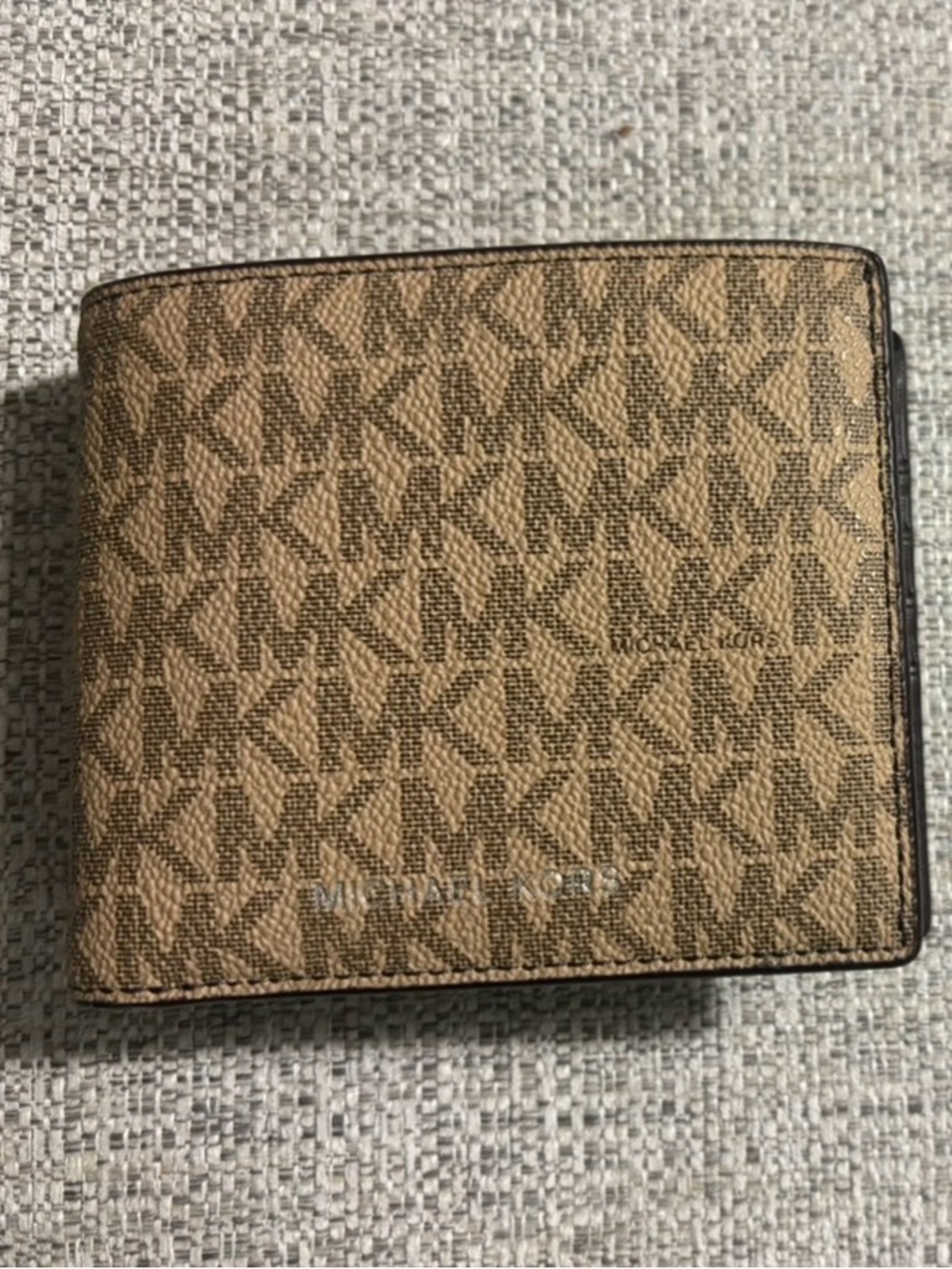 Michael Kors Brown Logo Card & Key Holder Wallet